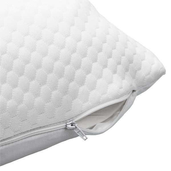 Подушка ортопедична ARDESTO Sleepwell Warm&Cold 60х40см, подрібнена піна меморі, білий ART6040SWC фото