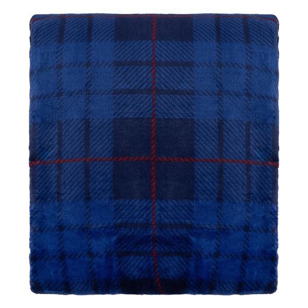 Плед ARDESTO Flannel 160х200см, 100% поліестер, клітинка, синій ART0134PB фото