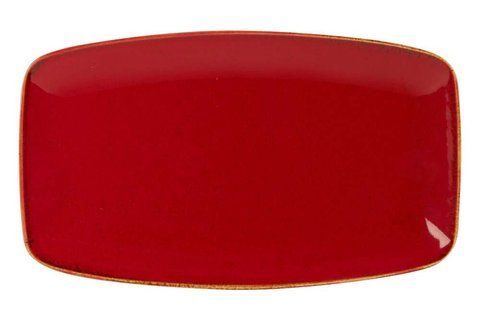 Блюдо Porland прямоугольное Seasons Red 310х180 мм 213-118331.R фото