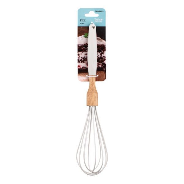 Віничок Ardesto Tasty Baking, 30см, силікон, дерево, сірий світлий AR1562G фото