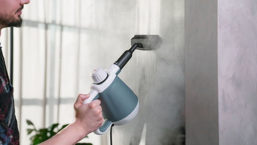 Пароочисник ARDESTO, 1200Вт, 400мл, 3.5Бар, білий+ синій STC-C1200W3-5 фото