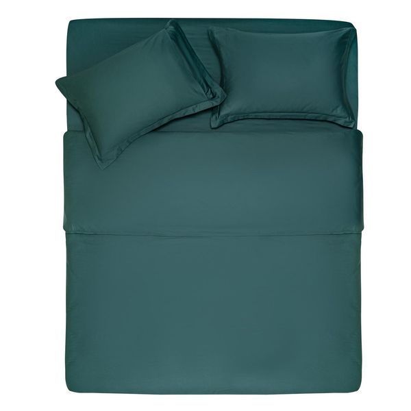 Підковдра ARDESTO Mix&Match Premium, 160х220см, 100% бавовна, сатин, зелений ART1622DVE фото