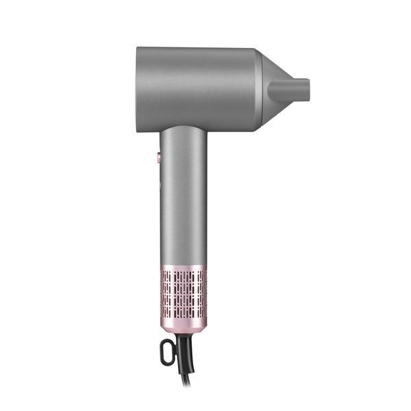 Фен ARDESTO Pink Touch, 1600Вт, 2 швидкості, 3темп.режими, іонізація, дифузор, магнітні насадки, сірий+рожевий HD-R300PT фото