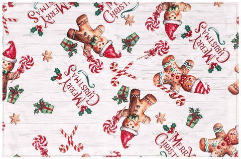 Серветка серв. ARDESTO Christmas Gingerbread 30х45см, 100% поліестер, червоний ART06HG фото