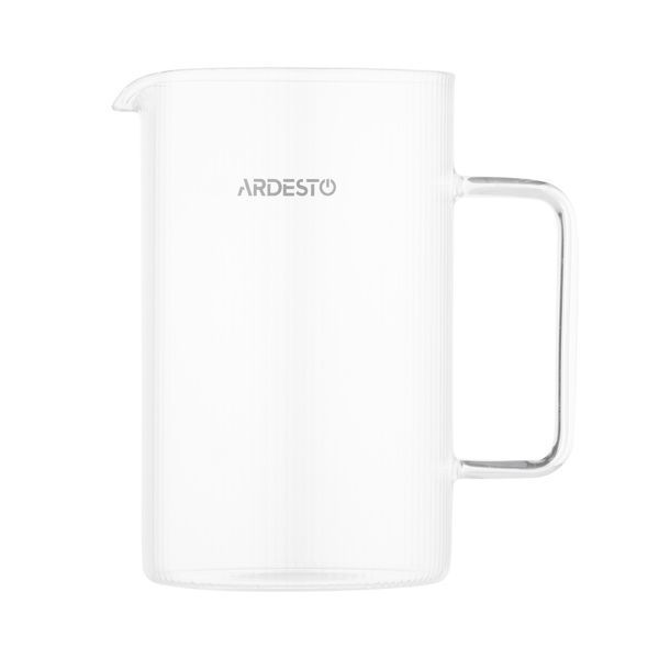 Френч-прес ARDESTO Midori, 800мл, боросилікатне скло, бамбук, прозорий AR1009WL фото