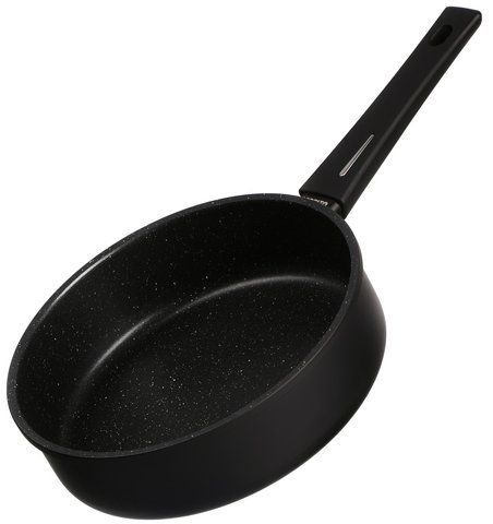 Сковорода глибока з кришкою ARDESTO Gemini Gourmet, 26см, алюміній, чорний AR1926GMG фото