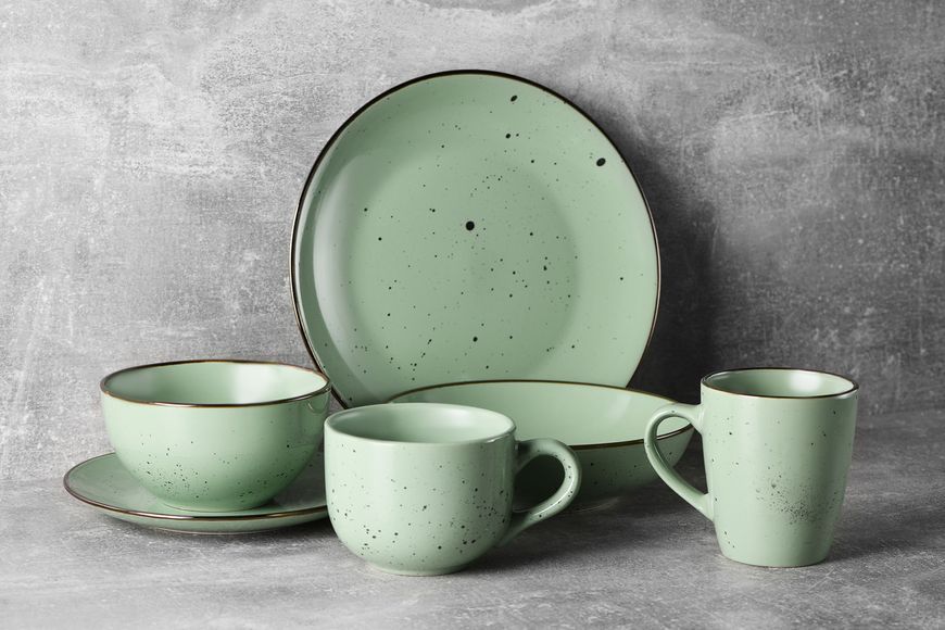 Салатник ARDESTO Bagheria Pastel green, 14см, кераміка, зелений AR2914GGC фото