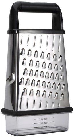 Чотиригранна тертка Bergner Masterpro з контейнером 25x15x8 см BGMP-5502 фото