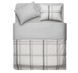 КПБ 1,5сп ARDESTO Gloria, підковдра 160х220см, простирадло 160х220см, наволочки (2) 50х70см, 100% бавовна, сатин, клітинка, тауп ART1622CG фото 2