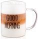 Набор чашек с ручками ARDESTO Good Morning, 420мл, 2шт, боросиликатное стекло, прозрачный AR2642GM фото 1
