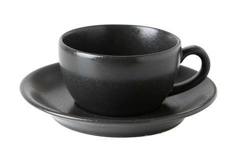 Чашка Porland чайна з блюдцем Seasons Black 200 мл 213-222105.Bl фото