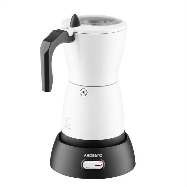 Кавоварка ARDESTO електрична гейзерна 0.3л, мелена, білий CMM-X300W фото