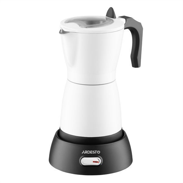 Кавоварка ARDESTO електрична гейзерна 0.3л, мелена, білий CMM-X300W фото