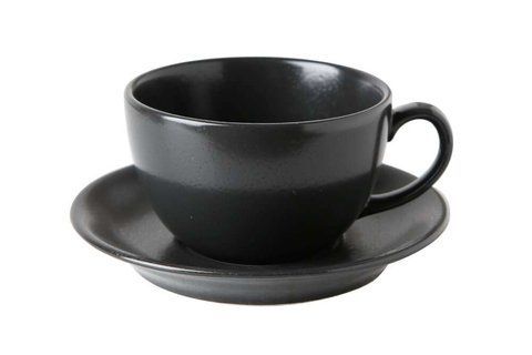 Чашка Porland чайна з блюдцем Seasons Black 320 мл 213-222134.Bl фото