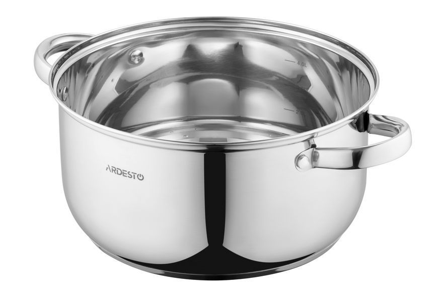Каструля зі скляною кришкою Ardesto Gemini Gourmet Aosta, 5л, нержавіюча сталь AR1952BC фото