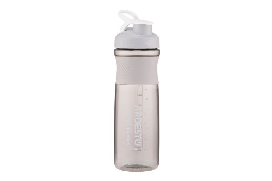 Бутылка для воды ARDESTO Smart bottle, 1000мл, тритан, серый AR2204TG фото