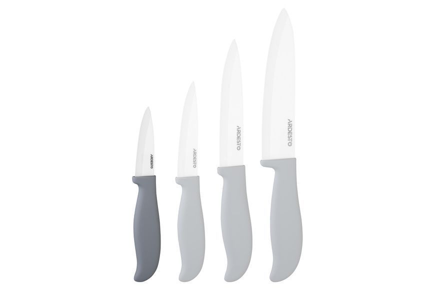 Ніж керамічний для овочів ARDESTO Fresh, 7.5см, кераміка, пластик, сірий AR2118CG фото
