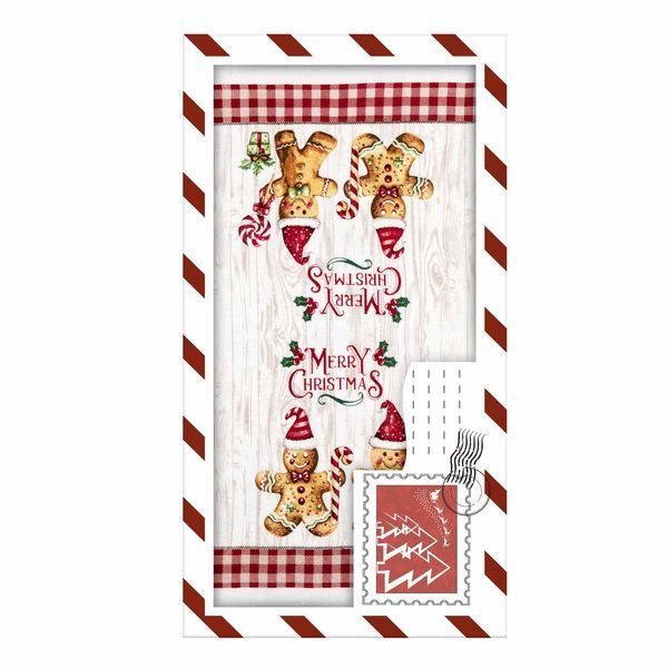 Подарунковий набір рушничків в коробці ARDESTO Christmas Gingerbread 38х63см, 2шт, 100% бавовна, червоний ART3863HGB фото