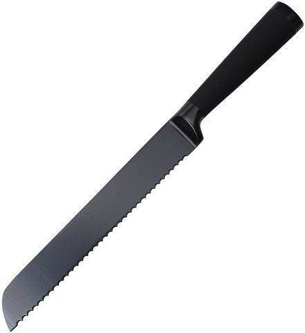 Хлебный нож литой Bergner 20 см Черный BG-8774 фото
