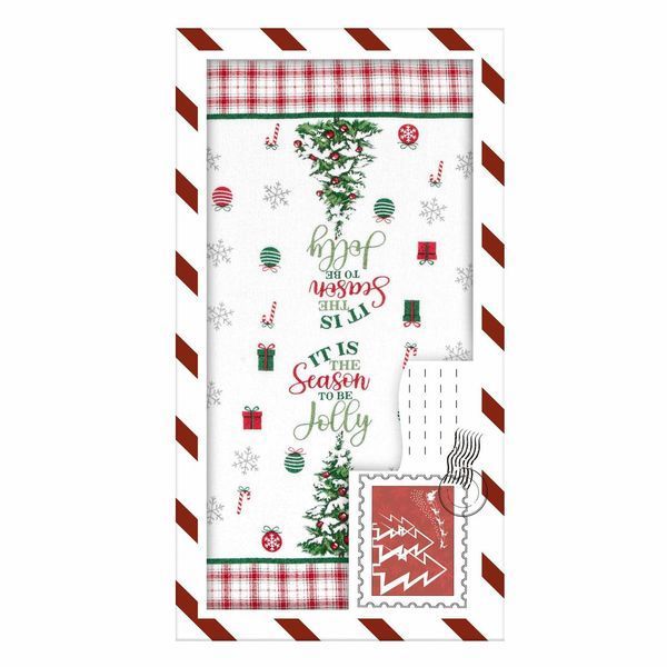 Подарунковий набір рушничків в коробці ARDESTO Christmas Tree 38х63см, 2шт, 100% бавовна, зелений ART3863HTB фото