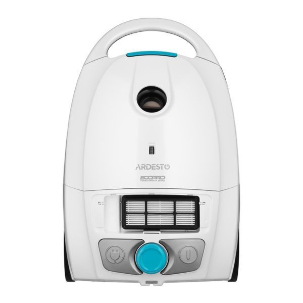 Пилосос ARDESTO мішковий, 800Вт, мішок- 3.5л, HEPA, білий VC-I-B800W фото