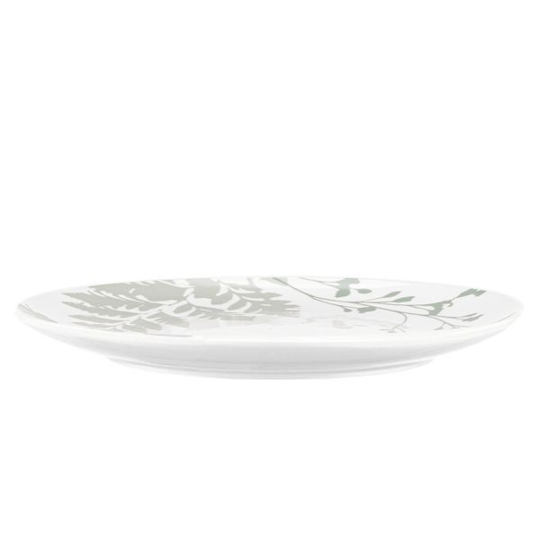 Тарілка обідня ARDESTO Capri, 26.8см, порцеляна, біло-зелений AR0427CWG фото