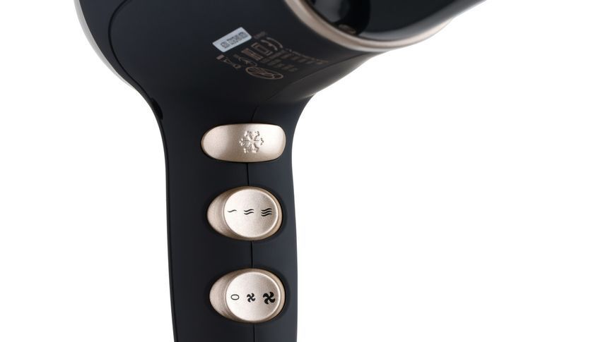Фен ARDESTO Gemini HD-522, 1800-2200Вт, 2 швидкості, 3 темпер. режими , функція Cool Shot, чорний HD-522 фото