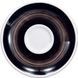 Блюдце caffe latte 16,7 см Black для серій "Verona/Torino/Roma Millecolori Hand Painted" 34425 фото 1