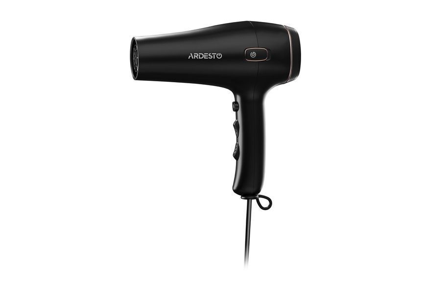 Фен ARDESTO HD-Y210, 1750-2100Вт, 2 швидкості, 3темп.режими, авто.змотування шнура, чорний HD-Y210 фото