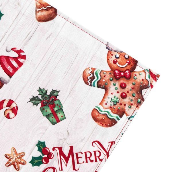 Ранер ARDESTO Christmas Gingerbread 33х137см, 100% поліестер, червоний ART01HCG фото