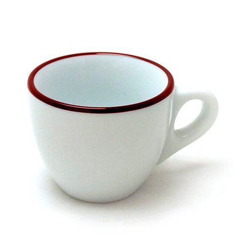 Чашка espresso 75 мл Pennellessa Red rims серія "Verona Millecolori" 38188 фото