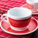 Чашка cappuccino 180 мл Red stroke B "Verona Millecolori Hand Painted Brush stroke B Red with 35118 фото 4