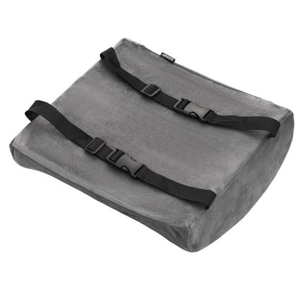 Подушка ортопедична ARDESTO Sleepwell Back 34х32х12см, для спини, піна меморі, сірий ART3432BAP фото