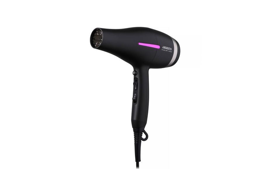 Фен ARDESTO Violet PRO HD-Y223PRO, 1850-2200Вт, 2 швидкості , 3 темп.режими, дифузор, чорний HD-Y223PRO фото