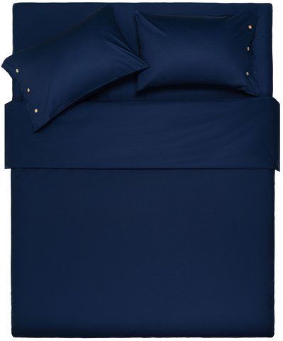 Простирадло ARDESTO Mix&Match, 240x260см, 100% бавовна, сатин, синій ART2426FSN фото
