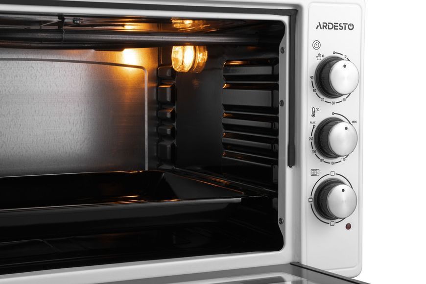 Піч електрична ARDESTO, 40л, 1300Вт, механіч., білий MEO-N40W фото