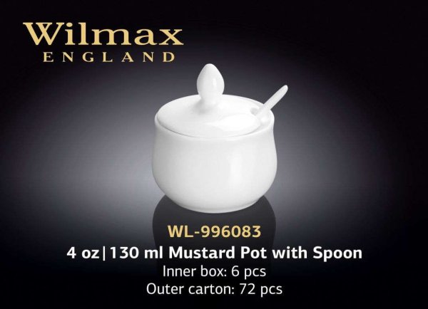 Wilmax Гірчичниця з ложкою 130 мл