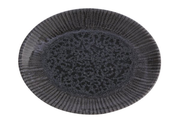 Porland Iris Dark Grey Блюдо овальне 260 мм