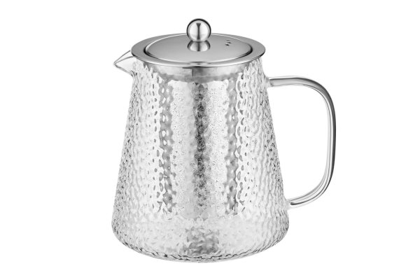 Заварник Ardesto Gemini, 950 мл, боросилікатне скло, нержавіюча сталь