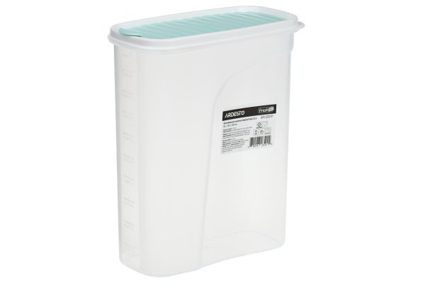Контейнер для сипучих Ardesto Fresh 2.5 л, голубий тіффані, пластик