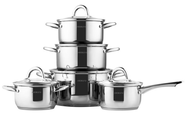 Набір посуду Ardesto Gemini Gourmet Andria, 10 пред., нержавіюча сталь