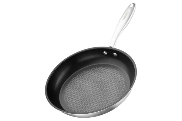 Сковорода Ardesto Gemini Gazzo 28 см, сірий, нержавіюча сталь, алюміній