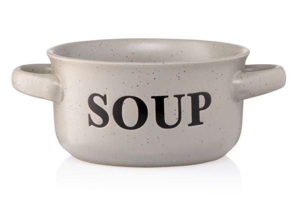 Бульйонниця Ardesto Alcor, 550 мл, сіра, кераміка