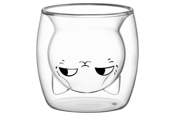 Набір чашок Ardesto Animals з подвійними стінками, 200 мл, 2 од., боросилікатне скло