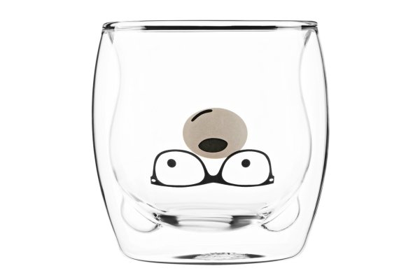 Набір чашок Ardesto Animals з подвійними стінками, 250 мл, 2 од., боросилікатне скло