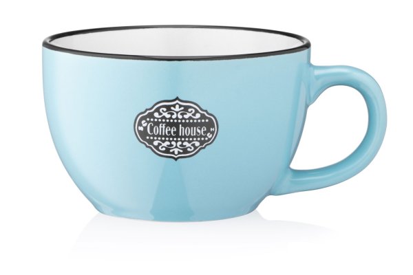 Чашка Ardesto Floerino, 480 мл, блакитна, кераміка