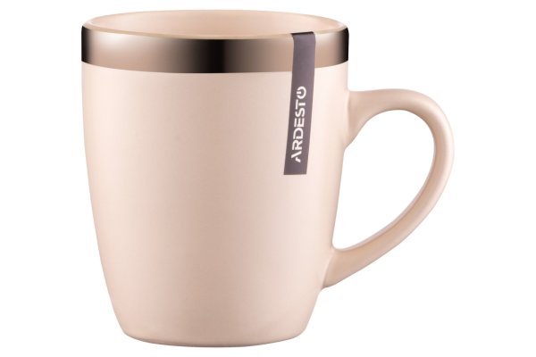 Чашка Ardesto Liguria, 360 мл , Cream, кераміка