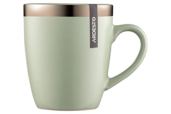 Чашка Ardesto Liguria, 360 мл , Green bay, кераміка
