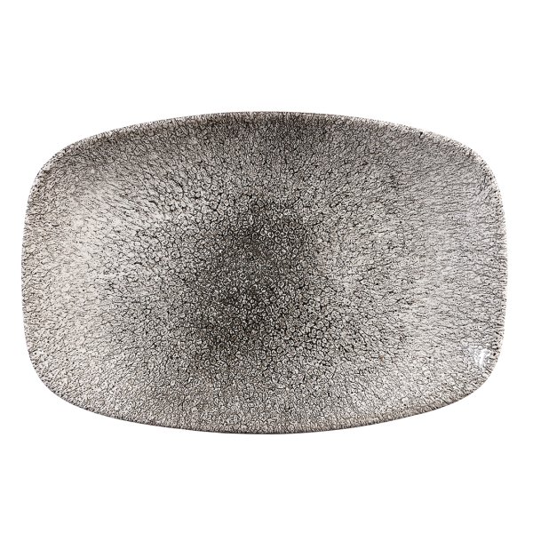 RKBQOBL21 Блюдо прямокутне 23,7*15,7 см колір Quartz Black серія "STUDIO PRINTS RAKU"