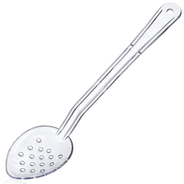 91703 Ложка перфорована з полікарботату прозора 33 см